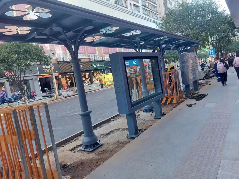 南平候車亭安裝圖 南平候車亭安裝圖