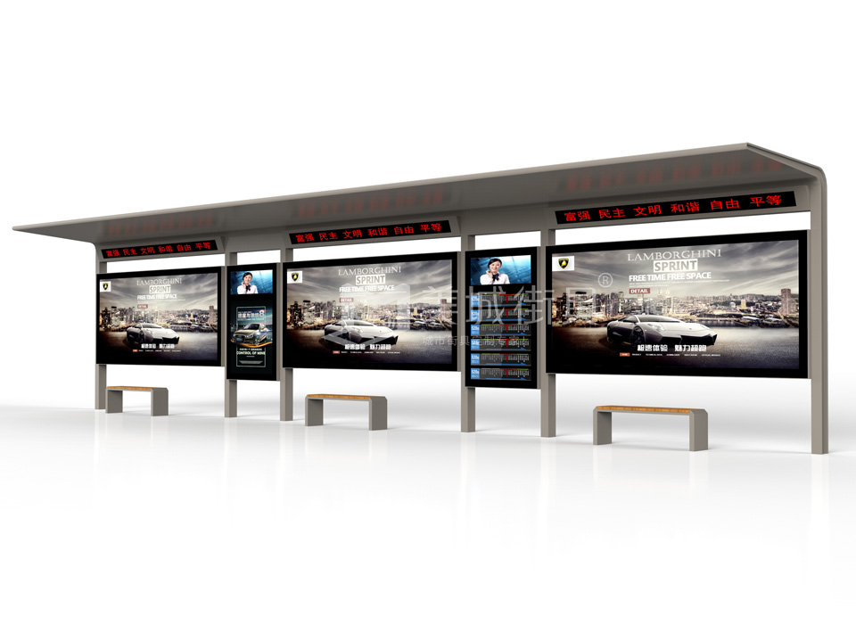 公交候車(chē)亭 公交候車(chē)亭