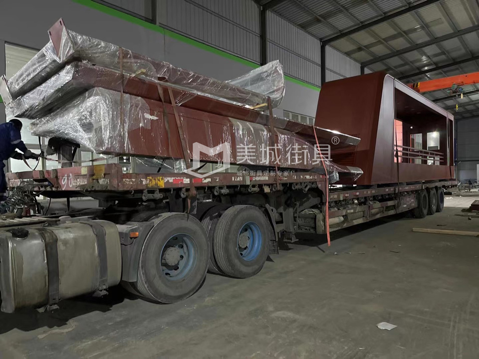 2022.10.6美城街具供應(yīng)忻州第二車、第三車候車亭發(fā)貨記錄